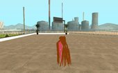 Very Long Floor Length Hair With Shades Of Red