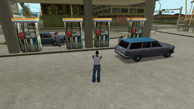 Gasoline Job and Traffic Life situation Gas Station