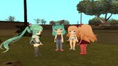 Hatsune Miku, Bulma and Asuka from Legends Combat