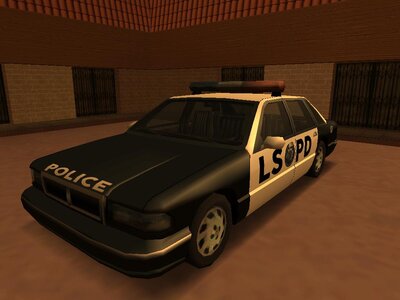 Cutscene Los Santos Police Car