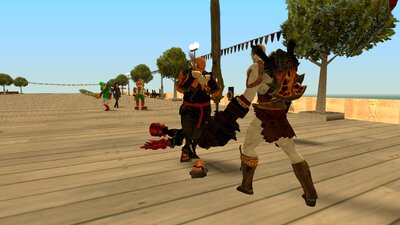 Heihachi and Spawn from Soul Calibur 2