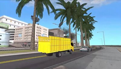 Mitsubishi Fuso Canter Yellow Truck Indonesia