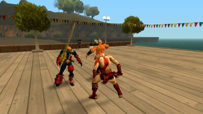 Heihachi and Spawn from Soul Calibur 2