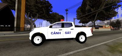 Vietnamese Police Pickup Truck (NP300) For Mobile