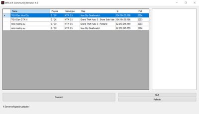 MTA 0.5 serverclient WIN with masterserver